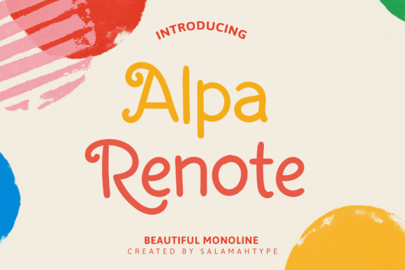 Alpa Renote: A Handwritten Font for Your Brand's Charm