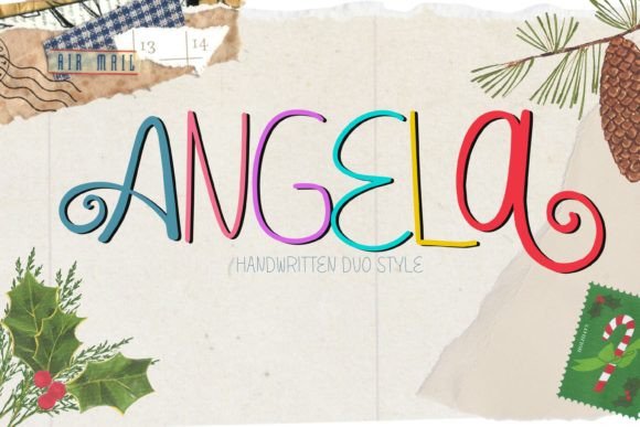 Angela Duo: A Handwritten Font for Engaging Visuals