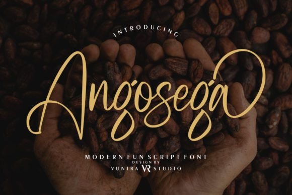 Angosega: A Magical Script Font for Elegant Branding