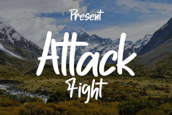 Attack Fight: A Modern Script Font for Elegant Publishing