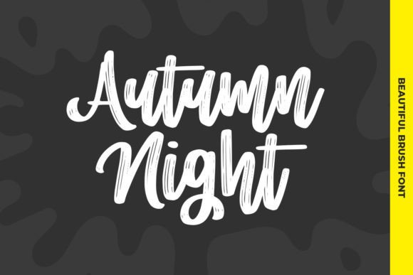 Autumn Night: A Handwritten Font for Editorial Charm