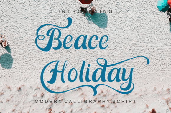 Beace Holiday: Elevate Your Campaign with Elegant Script