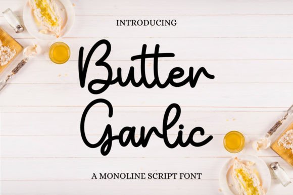 Butter Garlic: A Charming Handwritten Font for Web Design