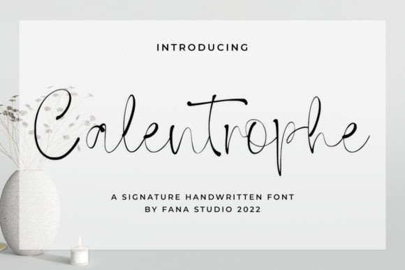 Calentrophe: A Dazzling Script Font for Makers