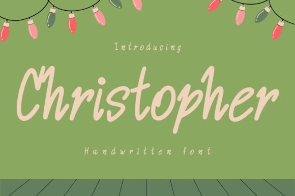 Christopher: A Charming Handwritten Font for Makers