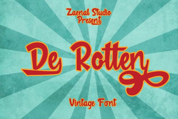 De Rotten: A Charming Handwritten Font for Crafters