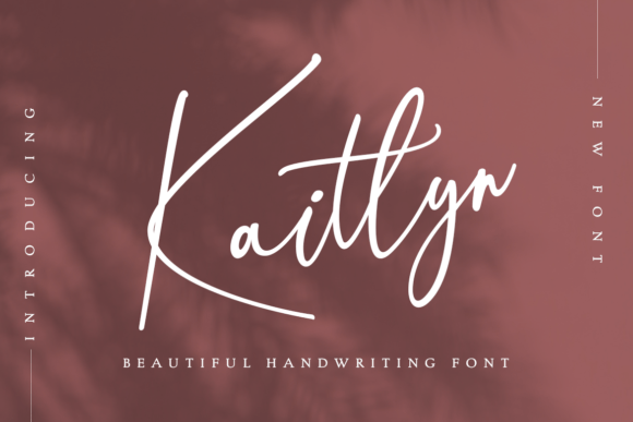 Discover Kaitlyn: A Modern Calligraphy Typeface for Web Design