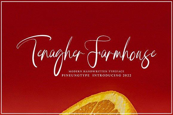 Discover Tenagher Farmhouse: A Versatile Script Font