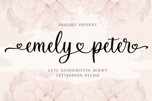 Emely and Peter: A Modern Script Font for Editorial Charm
