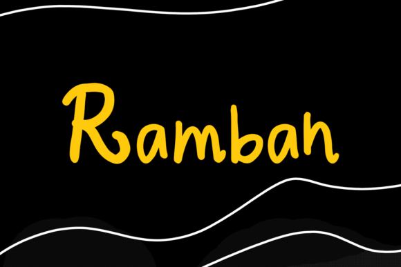 Enhance Your Web Design with Ramban, a Versatile Handwritten Font