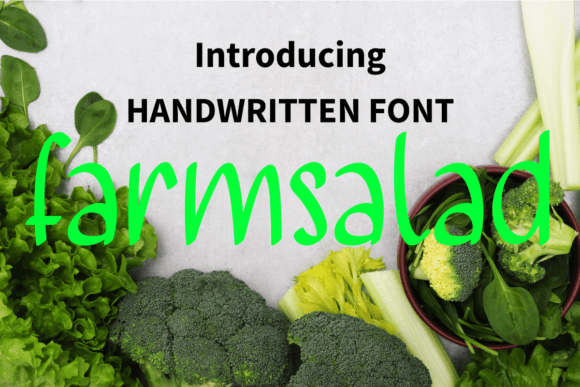 Farmsalad: A Whimsical Handwritten Font for Web Design