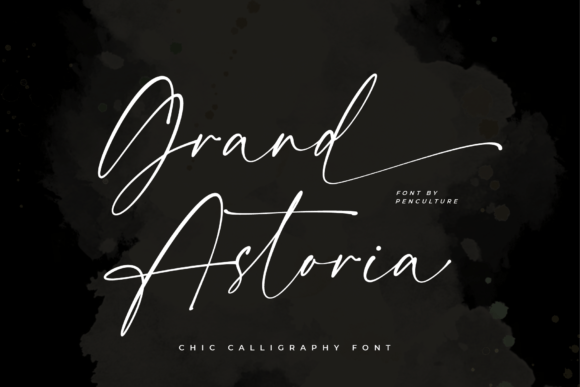 Grand Astoria: A Handwritten Font for Elegant Publishing