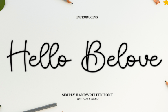 Hello Belove: A Romantic and Unique Typeface for Web Design