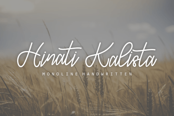 Hinati Kalista: A Luxurious Handwritten Font for Web Design