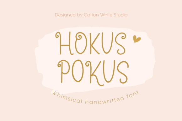Hokus Pokus: A Charming Script Font for Editorial Design