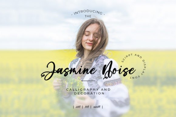 Jasmine Noise Brush: A Bold Script for Modern Design