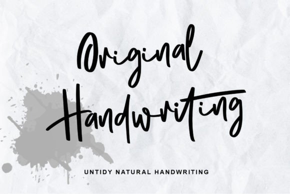 Original Handwriting: A Font for Creative Web Design