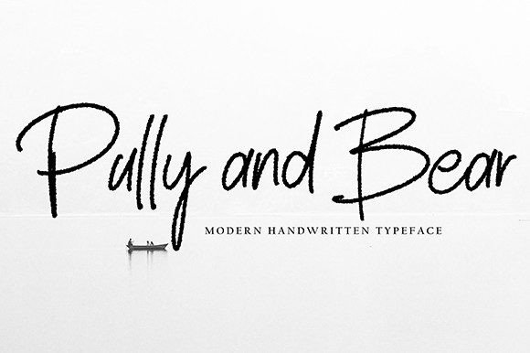 Pully and Bear: A Versatile Script Font for Eye-Catching Designs
