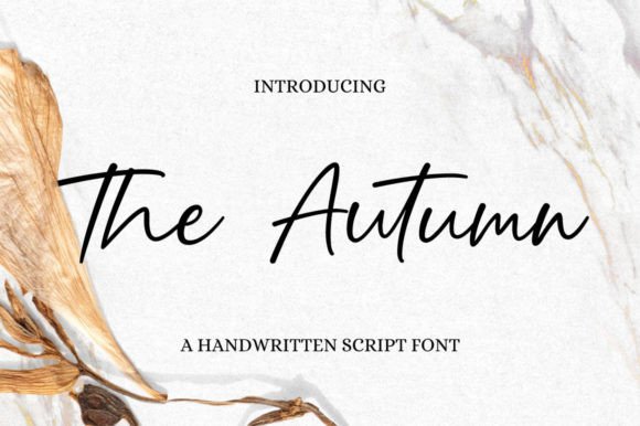 The Autumn: A Graceful Script Font for Elegant Campaigns