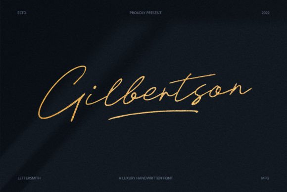Transform Your Brand with Gilbertson: A Chic Handwritten Font