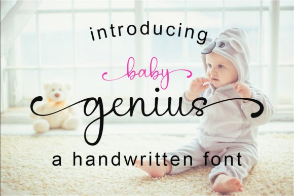 Unleash Creativity with Baby Genius Handwritten Font