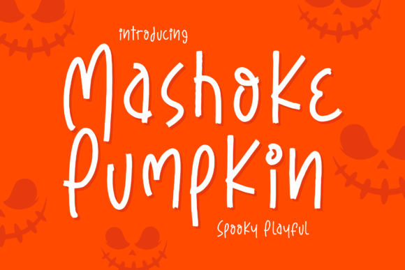 Unleash Creativity with Mashoke Pumpkin Font