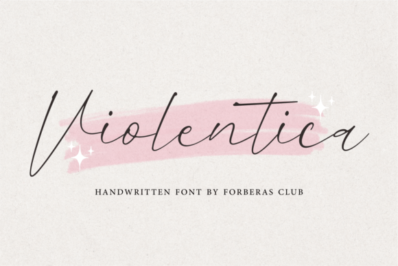 Violentica: A Signature Font for Elegant Branding