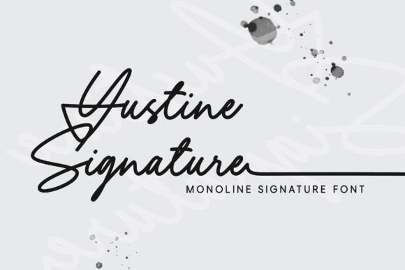 Yustine Signature: A Charming Font for Crafters and Makers